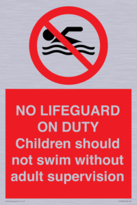 NO LIFEGUARD ON DUTY